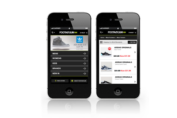 e-commerce mobile design